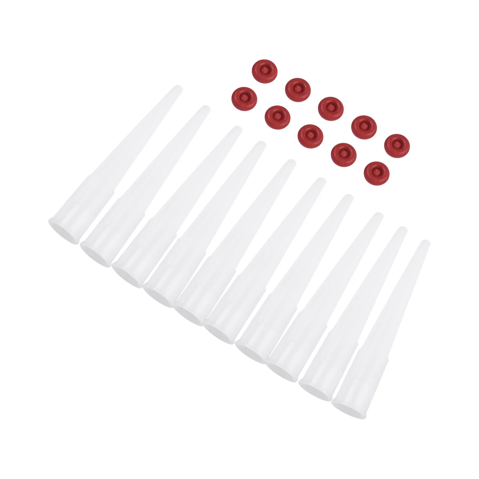 10 Sets Caulking Nozzles Cap Red Caulk Saving Cap Caulk Sealer Saver Open Caulking Tube For Sealing And Preserving