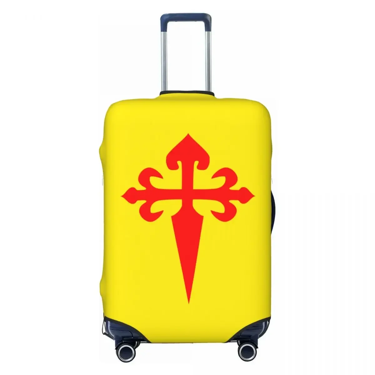 Custom Santiago Cross Luggage Cover Protector Funny  of Saint Catholic Travel Suitcase Protective  for 18-32 Inch