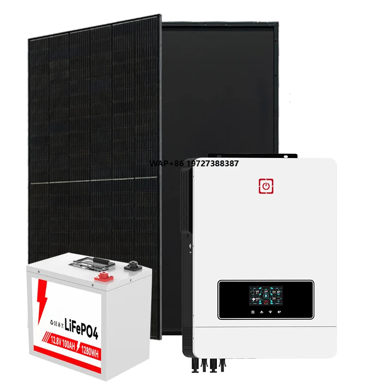 

10KW Residential Hybrid Grid Solar System Inverter LiFePO4 Battery Storage MPPT PWM Controller 48V All-In-One
