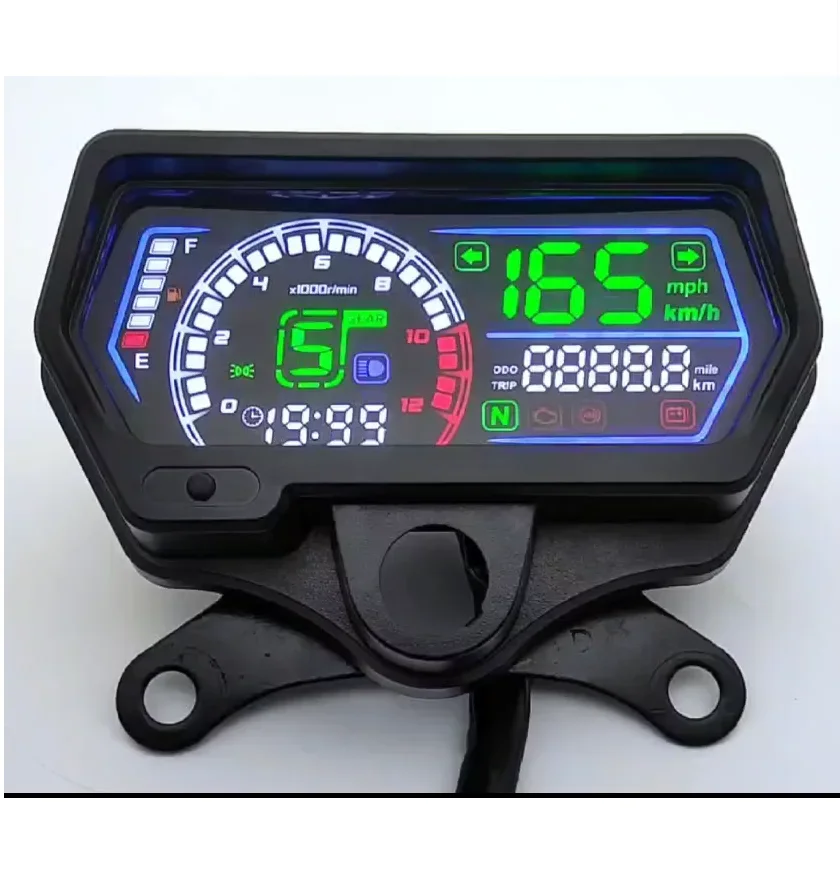 For Honda CG125 CG150 XF150 TMX125 Pinoy Rusi125 Motorcycle Speedometer Tachometer LED digital meter Assembly W/USB Charge