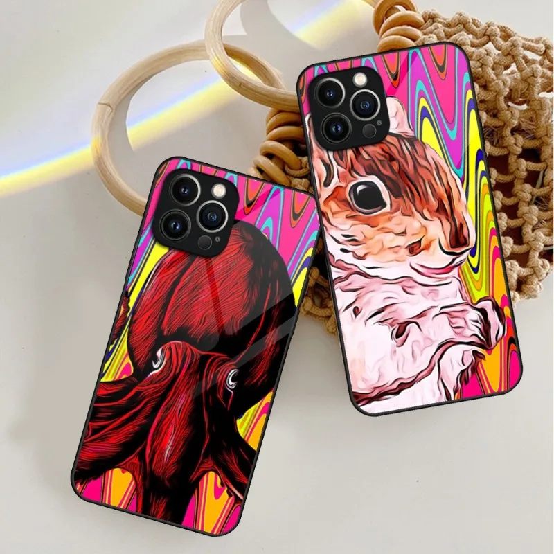 Art Coral Reef Adventure Nature Phone Case Tempered Glass For IPhone 14 11 12 13 Pro XS Max Plus Mini X XR 8 7 6s SE2020