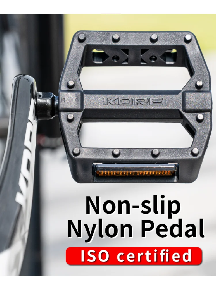 AliExpress NONE Bicycle Pedals Ultralight Non-slip Nylon Waterproof Footrest Road BMX MTB Road Flat Platform Bike For 14mm Road Bicycle MTB Part