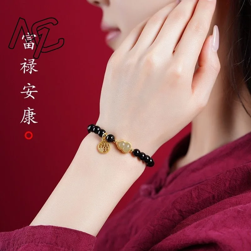 سوار القرع من حبات اليشم الجاسبر ، سحر الأحجار الكريمة الطبيعية ، إكسسوارات تميمة مرنة ، هدية مجوهرات من المصمم الأخضر ، الموضة ، 8 والي