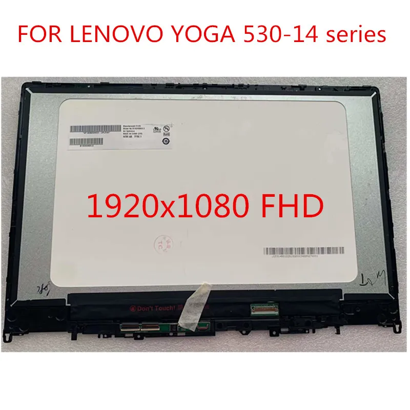 para Lenovo Yoga 53014ikb Yoga 530 14ikb Yoga 530-14arr Lcd Touch Screen Digitador Assembléia Display Lcd hd Fhd 1920×1080 Novo