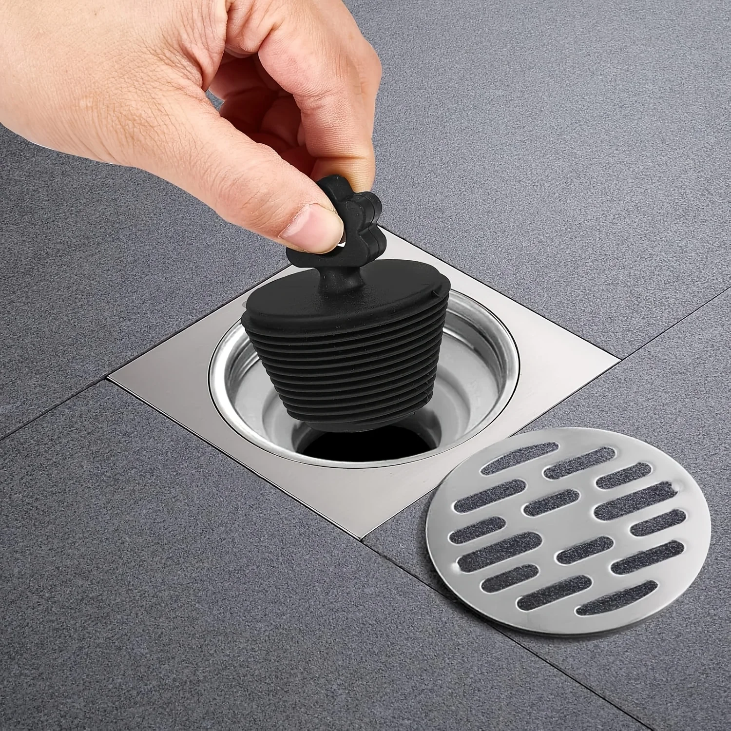Universal Silicone Bathtub Plug Drain Stopper Anti-clogging Shower Bath Tub Sink Drains Replacement Bathroom Kitchen Accessories