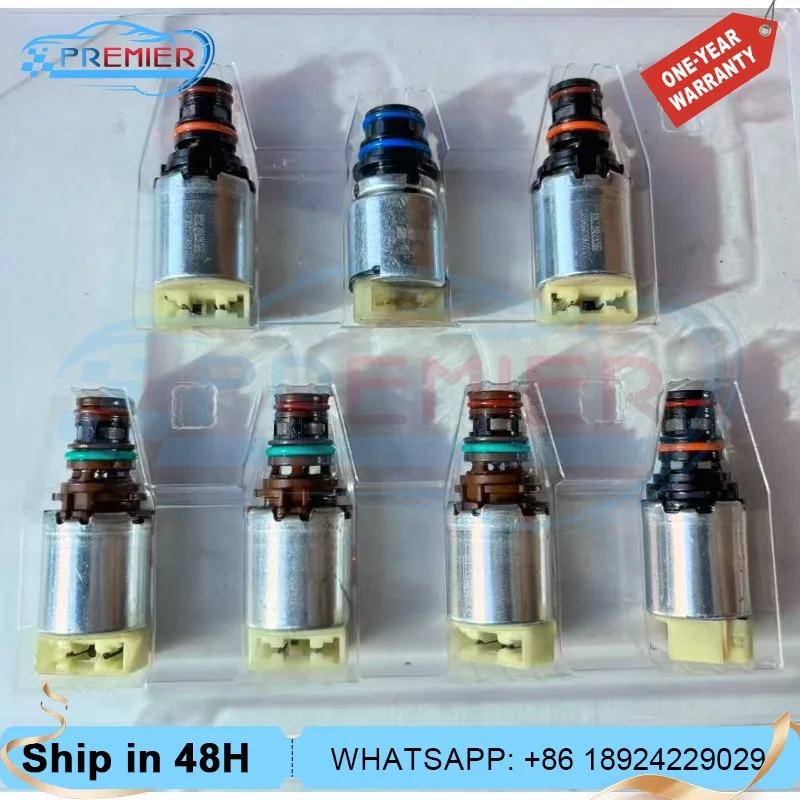 6R80  7PCS New Transmission Valve Body Solenoids Kit Fits For Ford Explorer Ranger Mustang Transit Everest F-150 2011-2017