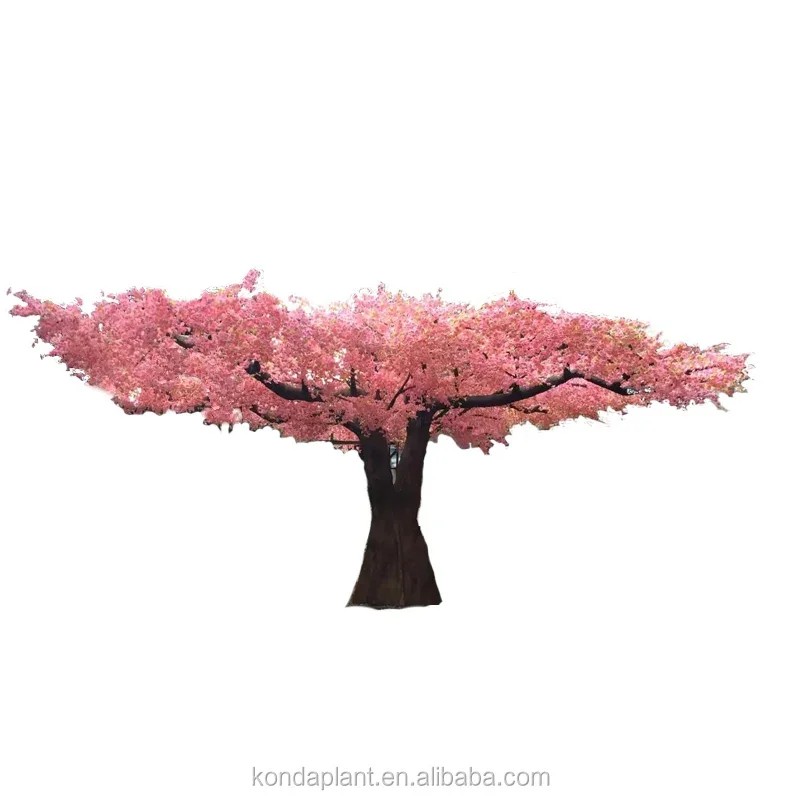 

Large Outdoor Artificial cherry blossom tree plastic fake topiary white corner family flower tree wedding