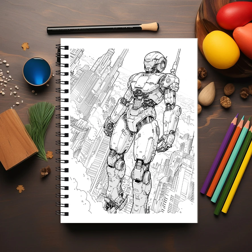 Libro para colorear Overdrive binario - Libro para colorear de 8,3 x 11,2 pulgadas y 22 páginas - Ayuda a reducir el estrés y aliviar las emociones