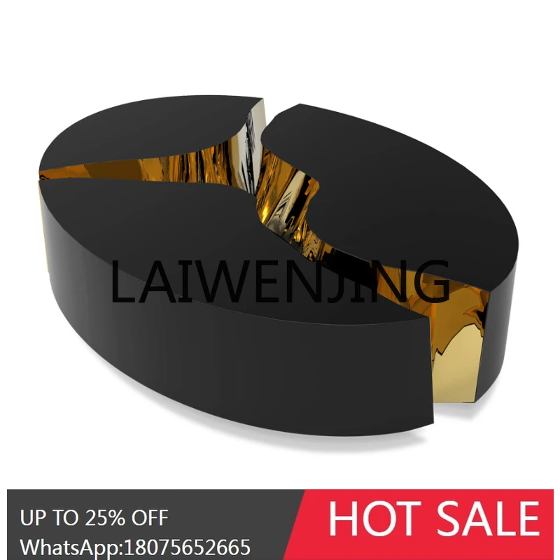 

RWJ Portugal Light Luxury Crack Combination Designer Small Apartment Shaped Tea Table