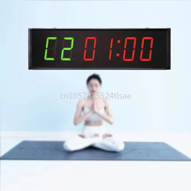 

Large screen fitness timer interval training exercise LED electronic stopwatch timer 3 "
