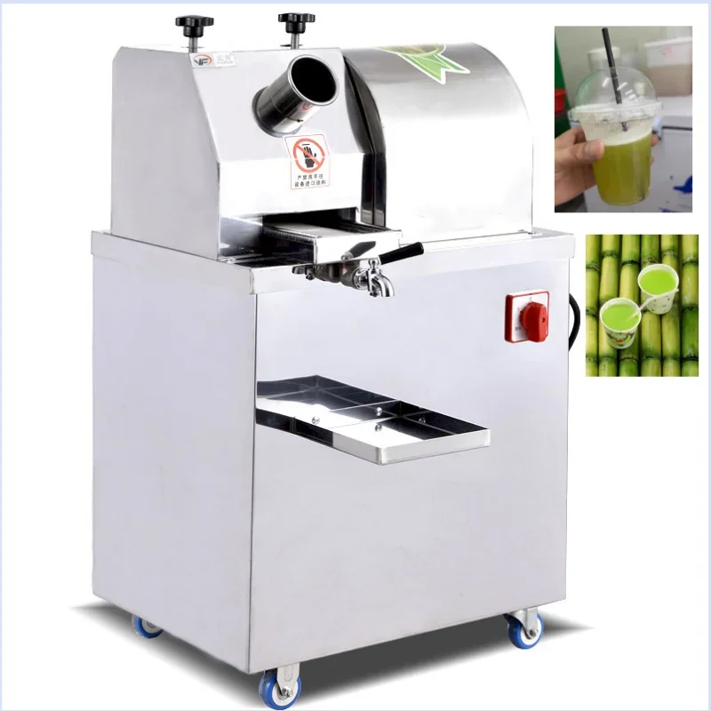 Electric sugarcane juicer, with high juice extraction rate and fast freezing, is a must-have for fruit shops