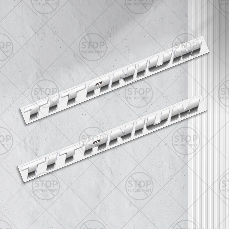 Adesivo de carro logotipo de titânio 3d decalque corpo decoração emblema tronco traseiro emblema para everest mondeo taurus ecosport kuga edge explorer