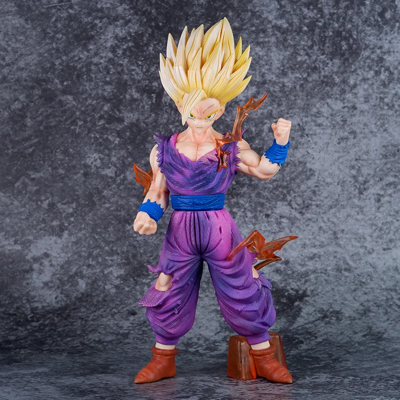 Anime Dragon Ball Z MSP Super Saiyan 2 Son Gohan Battle Damaged Ver. PVC Action Figures Statue Collectible Model Kids Toys Doll