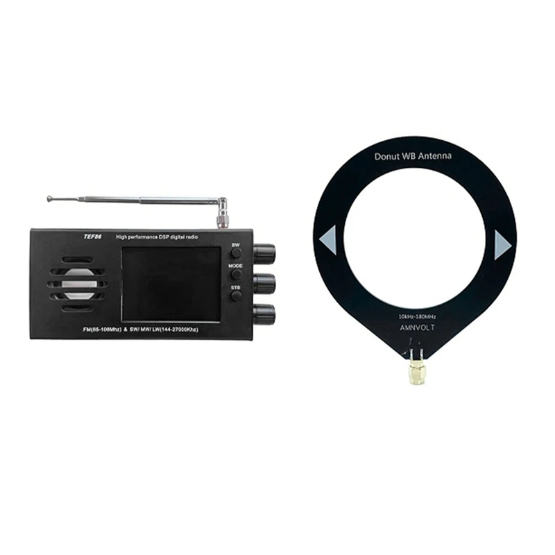 

TEF6686 DSP Portable Radio Receiver Full-Band Radio Receiver With2.8-Inch LCD Display 65-108MHZ FM Digital Radio