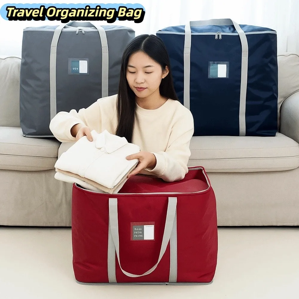 Durable Travel Luggage Bag Waterproof Moisture Proof Foldable Storage Bag Large Capacity Washable Clothing Organizing Bag