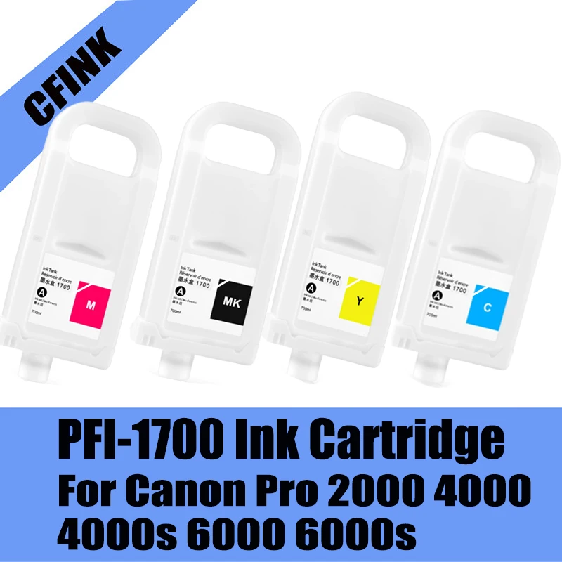 

PFI-1700 PFI1700 pfi1700 Ink Cartridge With Chip For Canon PRO-2000 PRO-2100 PRO-4000 PRO-4000S PRO-6000 PRO-6100 Printer