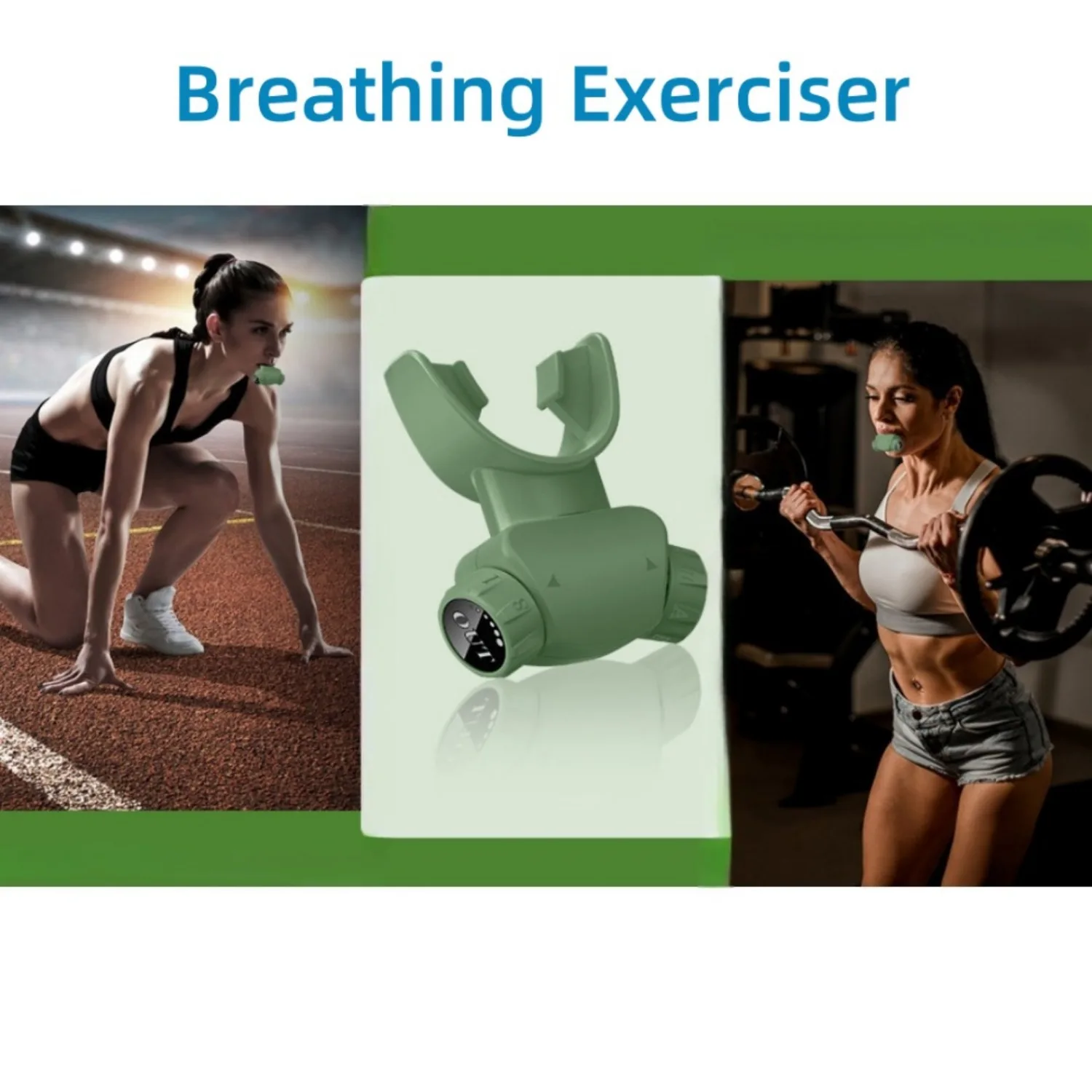 Silicone Respiratory Trainer Lung Ventilator Fitness Equipment High-altitude Respiratory Training Tools for Exercise view 2