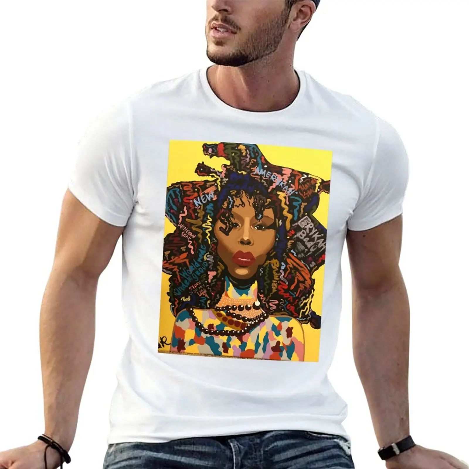 Erykah Badu Influence T-Shirt sweat oversize t-shirts man men clothes