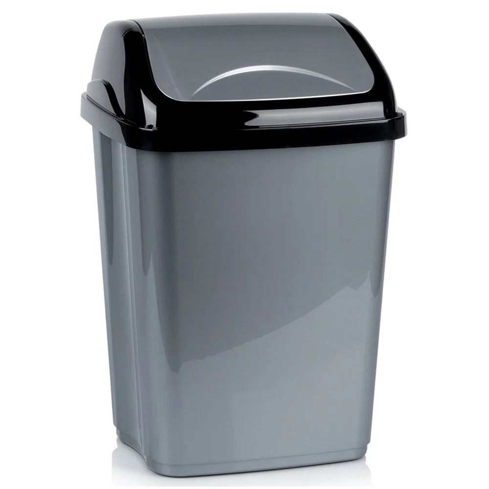 Vuilnisbak Plastic Grijs 26 L
