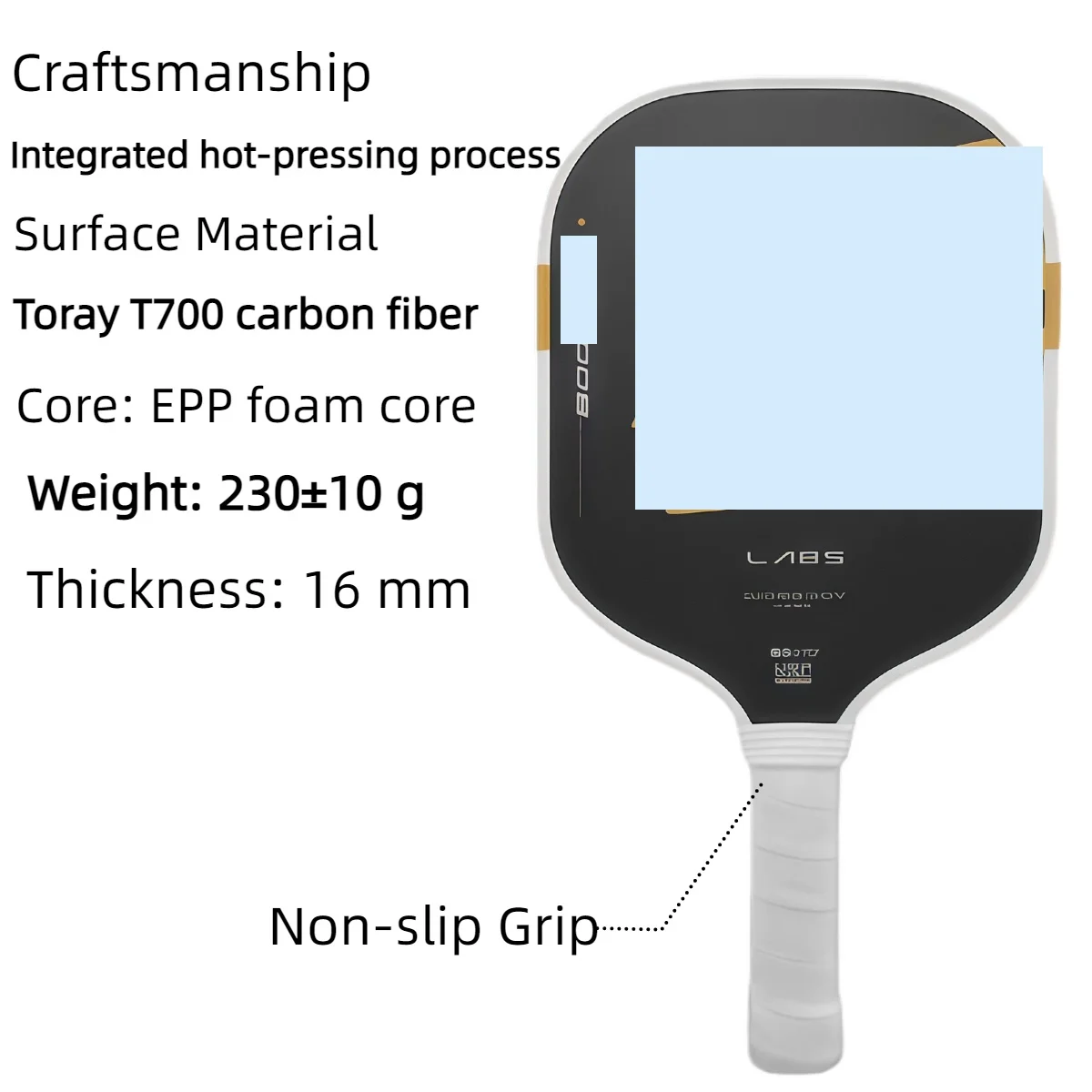 

Пиклбольная ракетка Selkirk Co-branded GEN5, карбоновая конструкция с сердцевиной Boomstik 5-го поколения