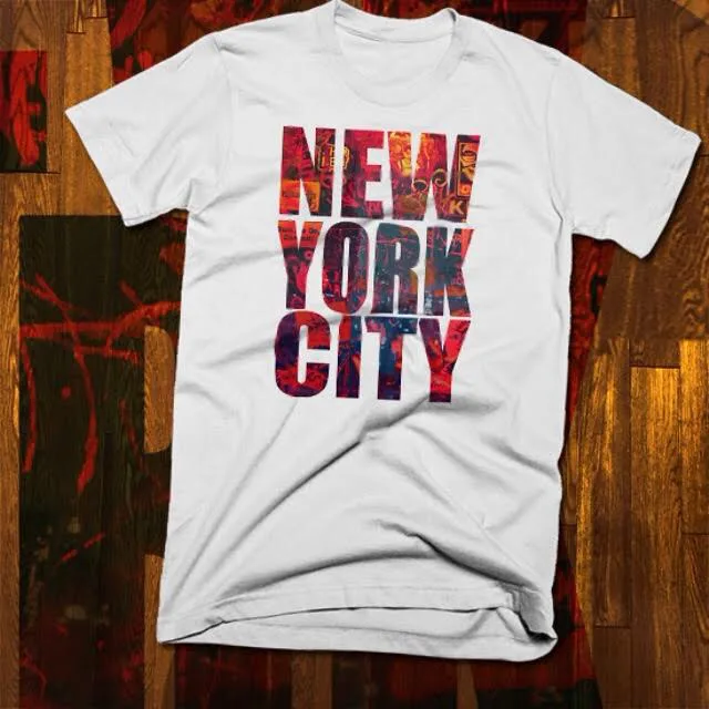 

New York Graffiti T-Shirt Abstract Afro Picasso Brooklyn Queens New Cotton Tee