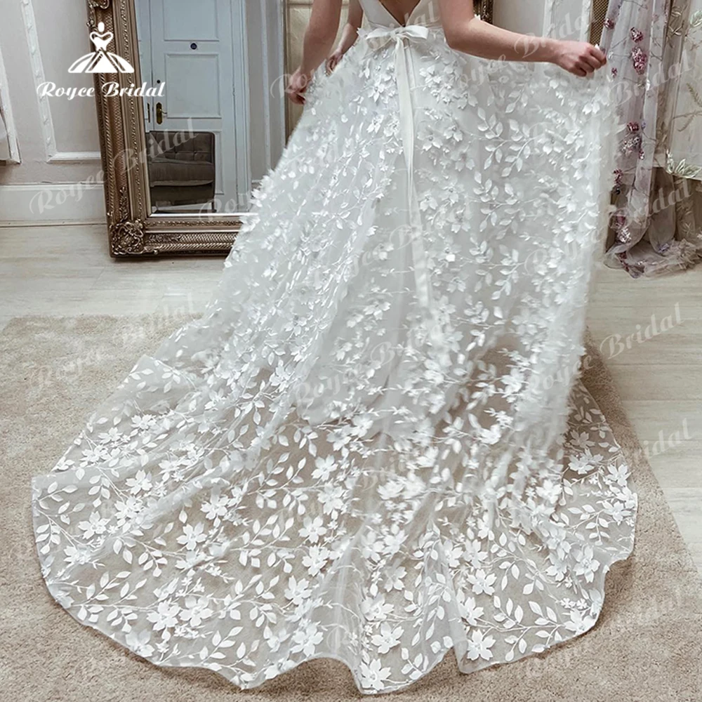 Boho Druck Blume EINE Linie Hochzeit Kleider Für Frauen 2023 Sexy Liebsten Ärmellose Brautkleider Sweep Robe De Mariée Vestidos de