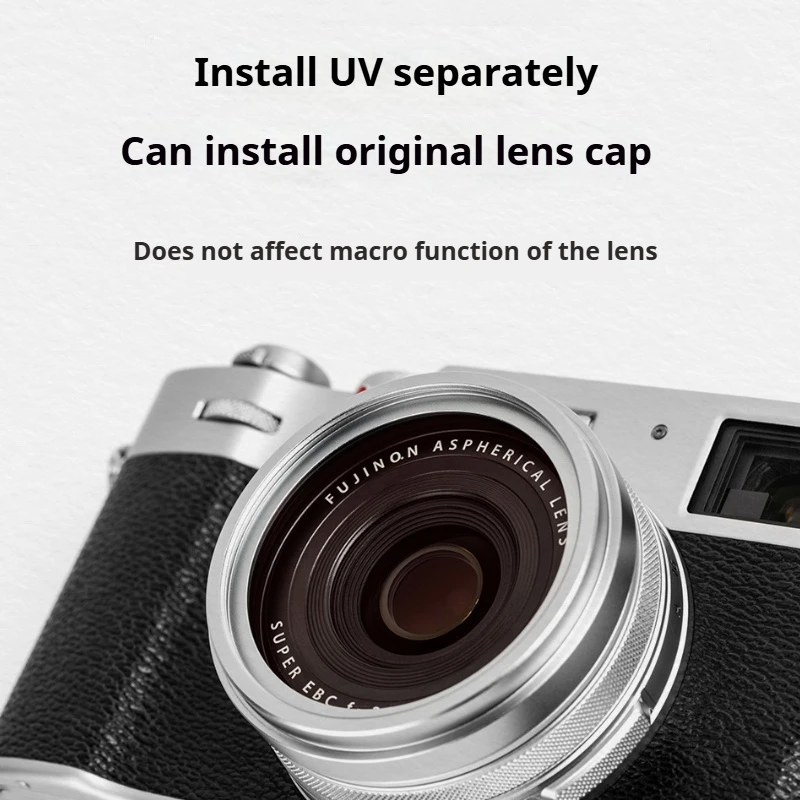 NiSi UHD UV Filter Kit For Fujifilm X100 Series Camera With Light Shield Lens Cover Quick Install Simple Style For Photography