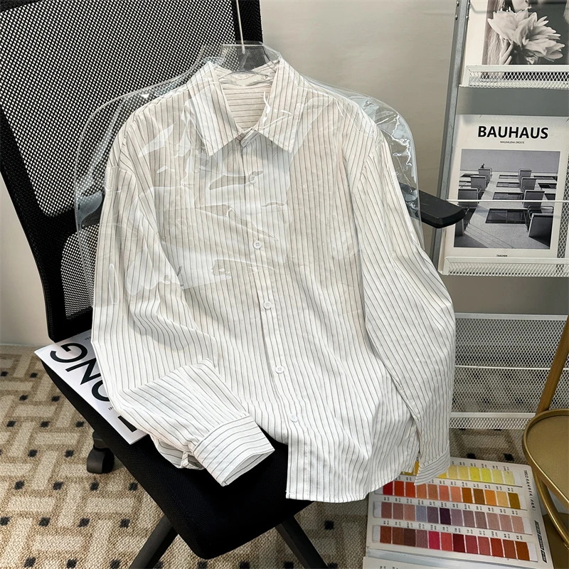 

Slim Fit мужские длинные све в полоску irt повседневные винтажные свободные драпировки осень-весна тонкие молодежные модные повседневные irt