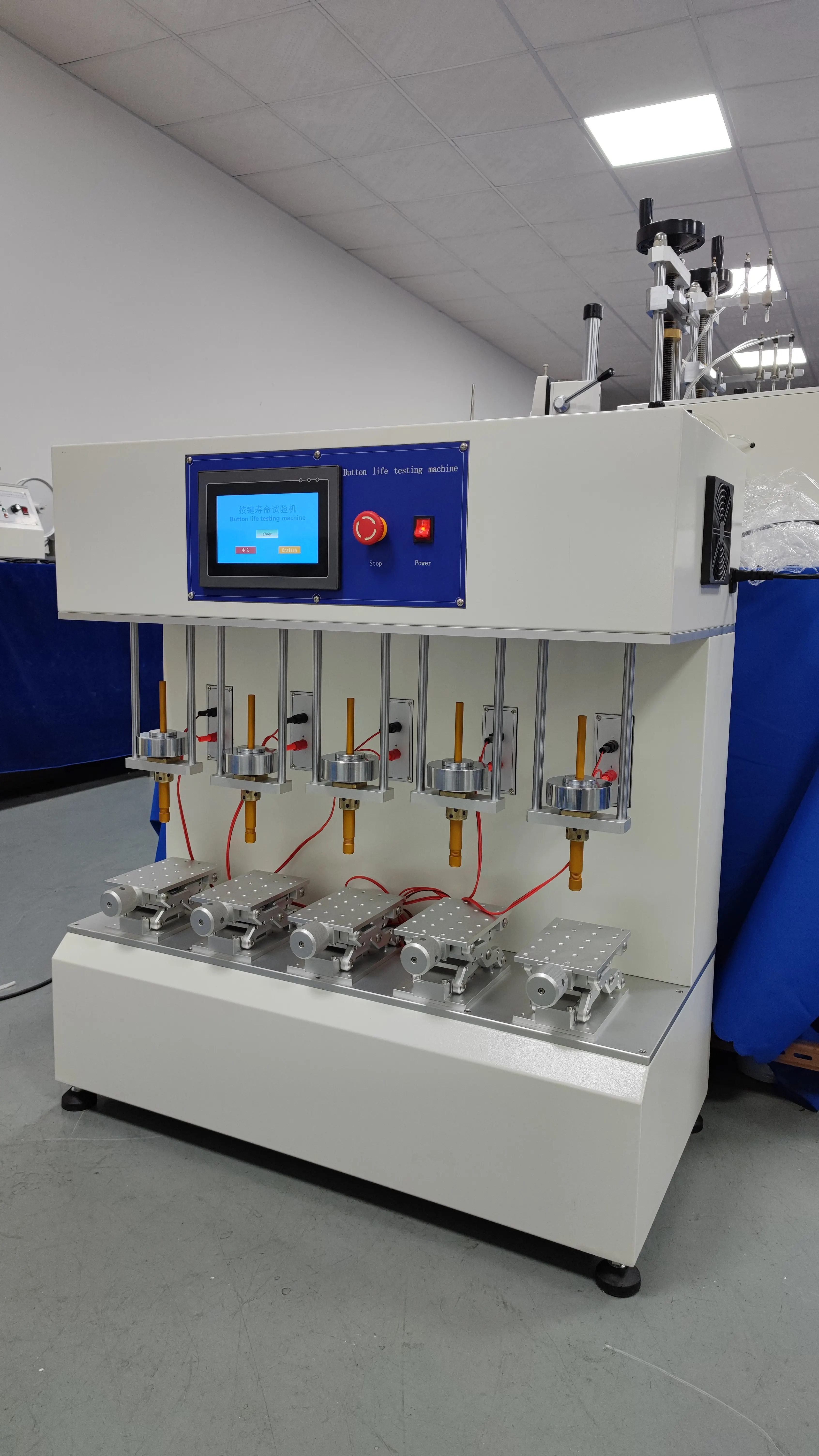 Five Axis Button Life Testing Machine Key Life Test Machine