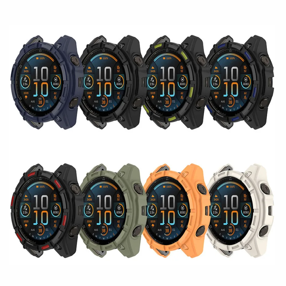 하프 랩 아머 스켈레톤 시계 케이스, Garmin Enduro3 TPU 보호 케이스 액세서리