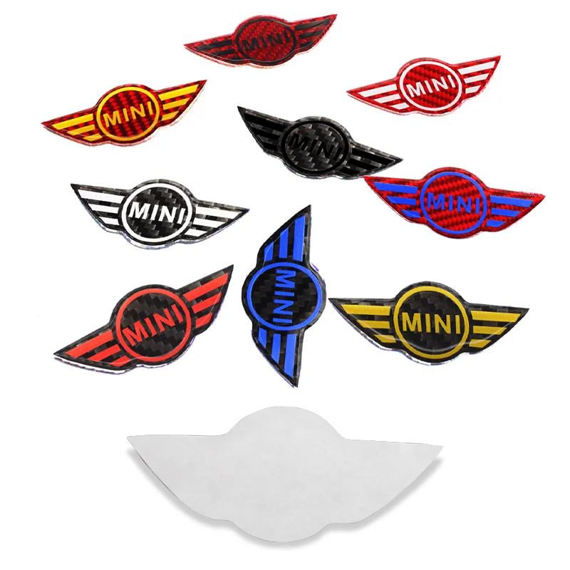 For Mini Cooper One S JCW Countryman R56 R55 R57 R60 F55 F56 Car Styling Steering Wheel Centre Emblem Badge Decoration Stickers