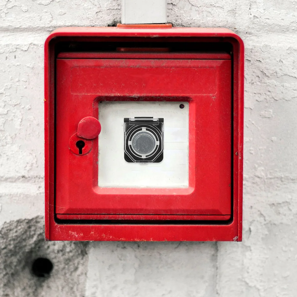 

4pcs Power Protective Cover Transparent Waterproof Switch Button Cover For Home Office Factory Durable Plastic Button Switch