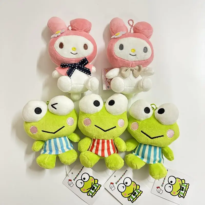 Porte-clés en peluche de dessin animé pour garçons et filles, pendentif de sac à dos mignon, petite grenouille, Sanurgente Kero Kero Keroppi, My Melody Purin, cadeaux