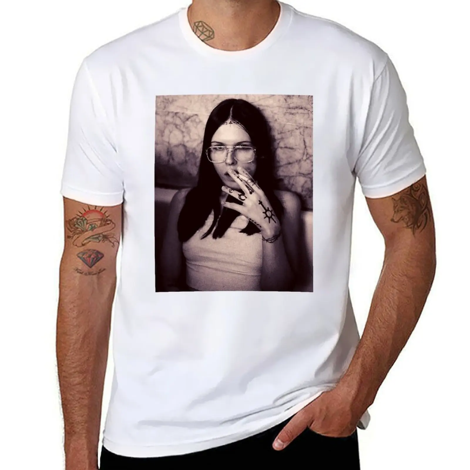 

ethel cain T-Shirt cotton t shirts man 100% anime t shirts oversize T-Shirt