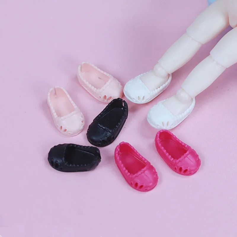 New 4 Pairs High Quality Shoes for 16cm BJD Dolls Stand Other Accessories General-Purpose 1/8 Doll Body PVC