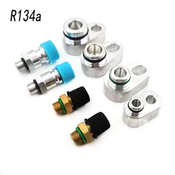 R134a Car Air Conditioning Leak Plug for Condenser Compressor A/C Pump Leak Detection Connector Pipe Joint 3/8 1/2 5/8 3/4