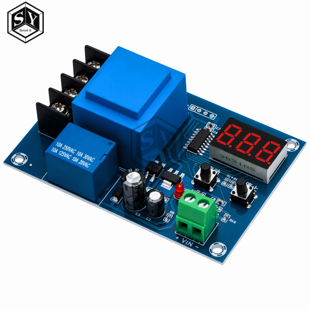 XH-M602 Digital Control Battery Charging Control Module AC 220V Lithium Storage Battery Charger Control Switch Protection Board