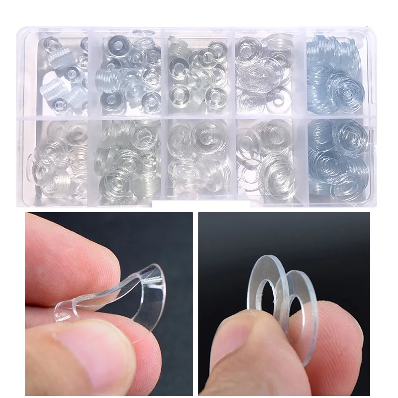 

Transparent PVC Washer 500Pcs M3 M4 M5 M6 Soft/ Hard Plastic PVC Transparent Insulating Plain Gasket Ring Spacer Flat Washer Set