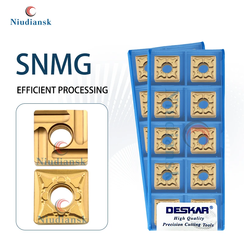 

CNC Cutter SNMG120408R-S SNMG120408L-S SNMG120408-TM LF9018 Numerical Control Lathe Turning Tools Steel Processing Cutting Tools