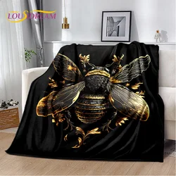 Cartoon Dream Cute Bee HoneyBee Insect 3D Blanket,Soft Throw Blanket for Home Bedroom Bed Sofa Picnic Travel Cover Blanket Kids