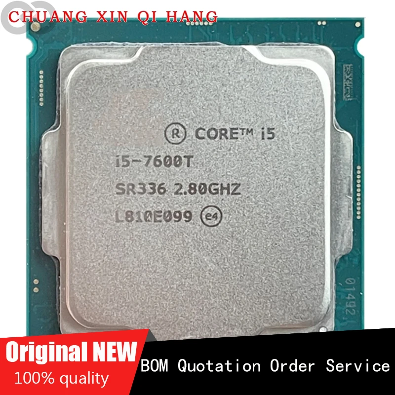 

Used for I5 7600T i5-7600T 2.8GHz with four-core, four-thread CPU processor 6M 35W LGA 1151 Original genuine apply