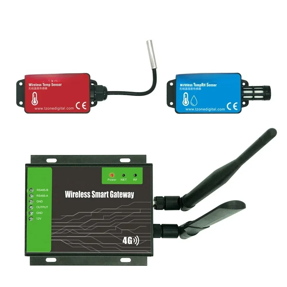 

Industrial Wireless Temperature Sensor with 4G IOT Gateway for Thermocouple & Resistance Thermometer Monitoring