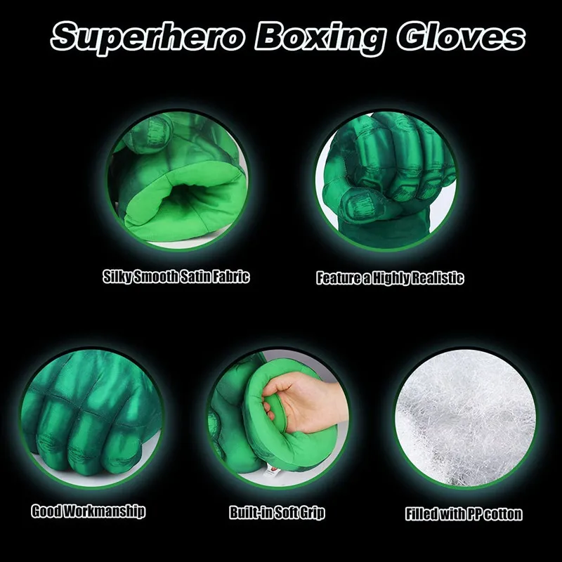 Paire De Gants De Cosplay De Super-héros, Gants De Boxe, Jouets De Super- Héros En Peluche Douce Pour Garçons, Anniversaire, Cadeau