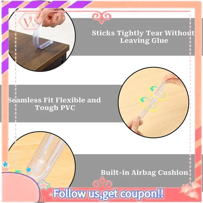 Upgraded Rubber Chair Wall Protector From Chair Back,6 Pack Clear Furniture Bumpers Silicone Cabinet Door For Shower Doors