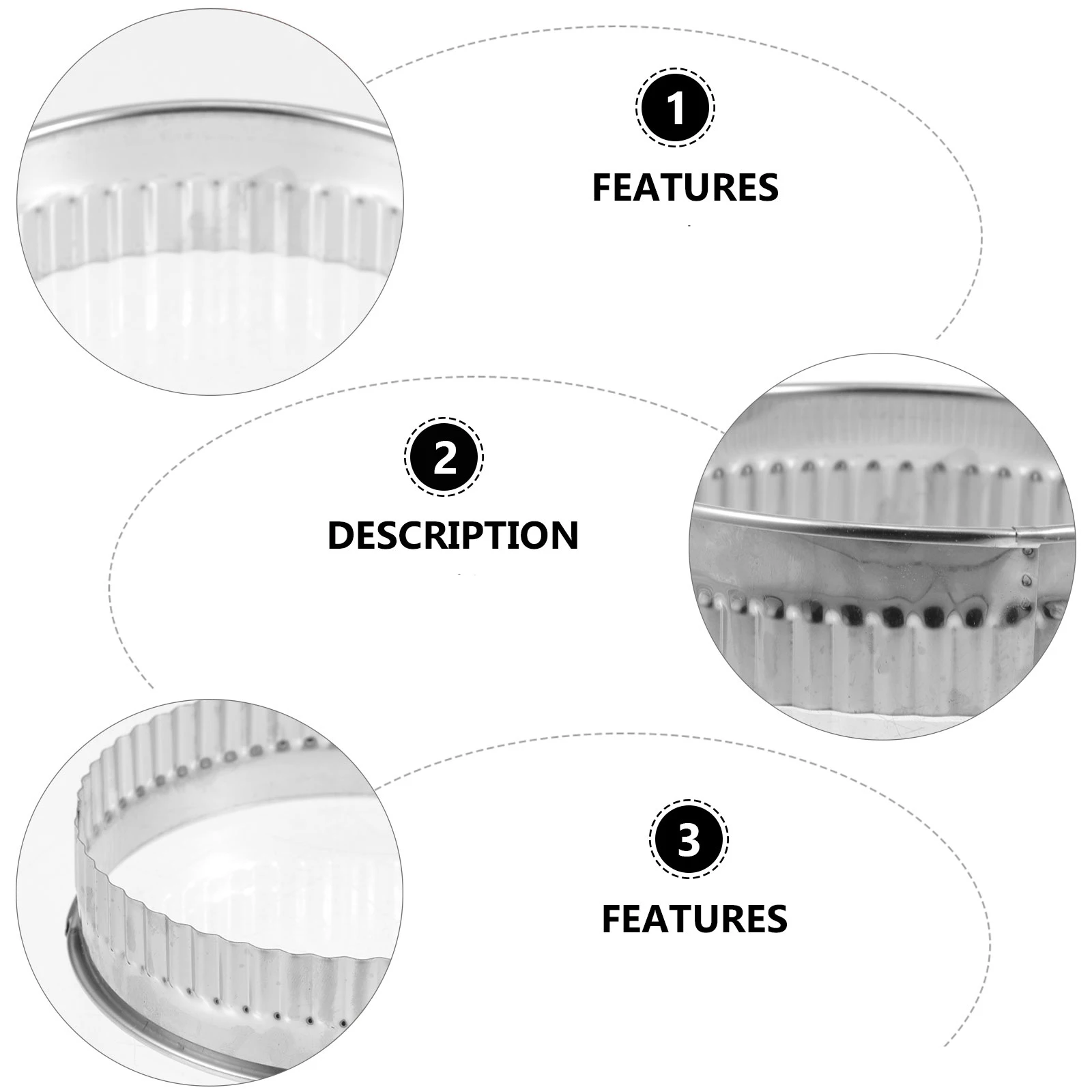 

12 Pcs Circle Molds Baking Tools Diy Cookie Molds Round Cookie Moulds Mini Cake Pans Easy Clean Baking Tools Safe