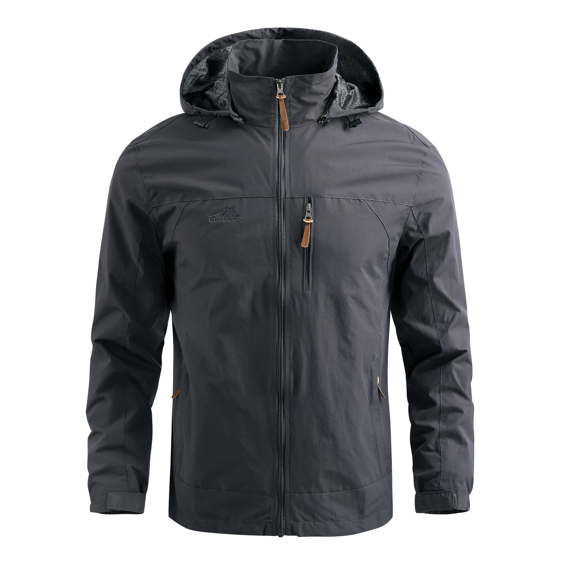 Men\'s jackets 4 seasons hooded trench coats outdoor sports windproof breathable casual quick-drying jackets thin men\'s clothing