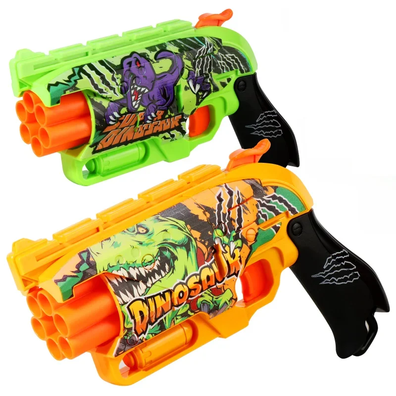 Graffiti Shark Color Scheme Automatic Safe Outdoor Shooting Children Air Soft Bullet Gun Toys Sports Kids Boys Gifts