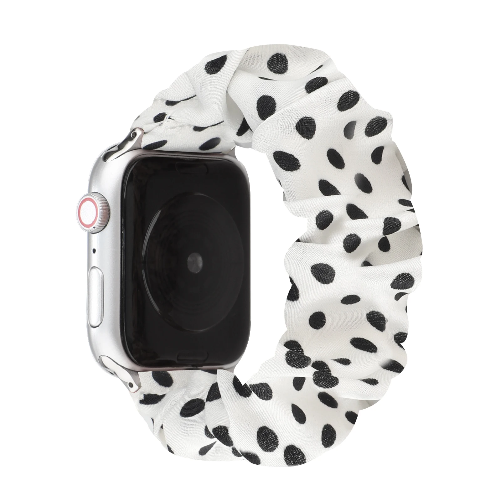 Strap for Apple Watch Band Cute Spotty Scrunchie Set Wrist Series 38mm40mm41mm42mm44mm45mm49mm Lady Cloth Belt for Iwatch 987654