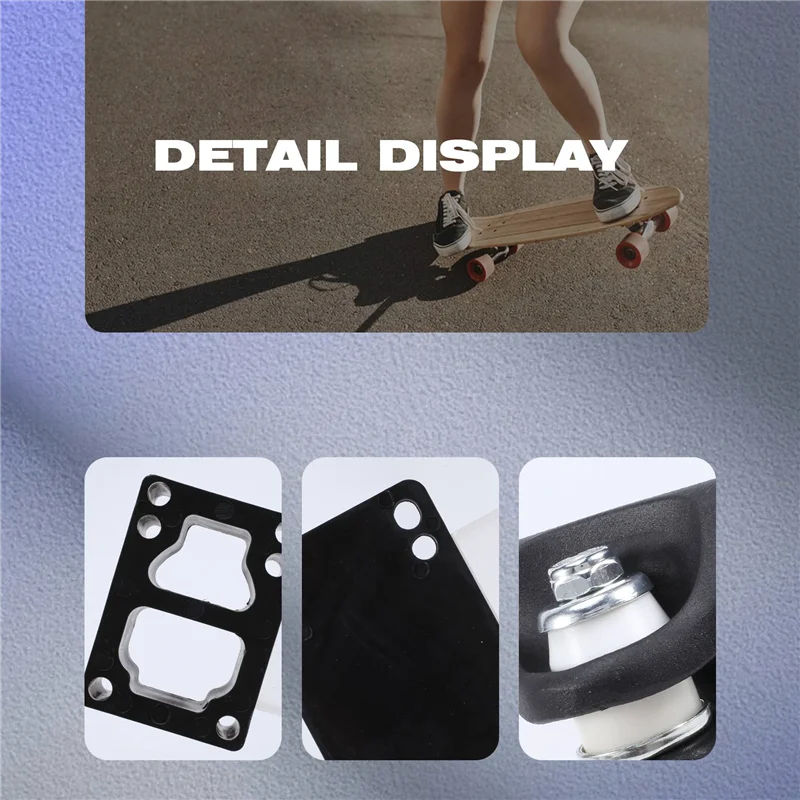 ABHS - Podstawa do deskorolki Meraki Surf Skate z 6 otworami, adapter do tylnych trucków 6,25 cala