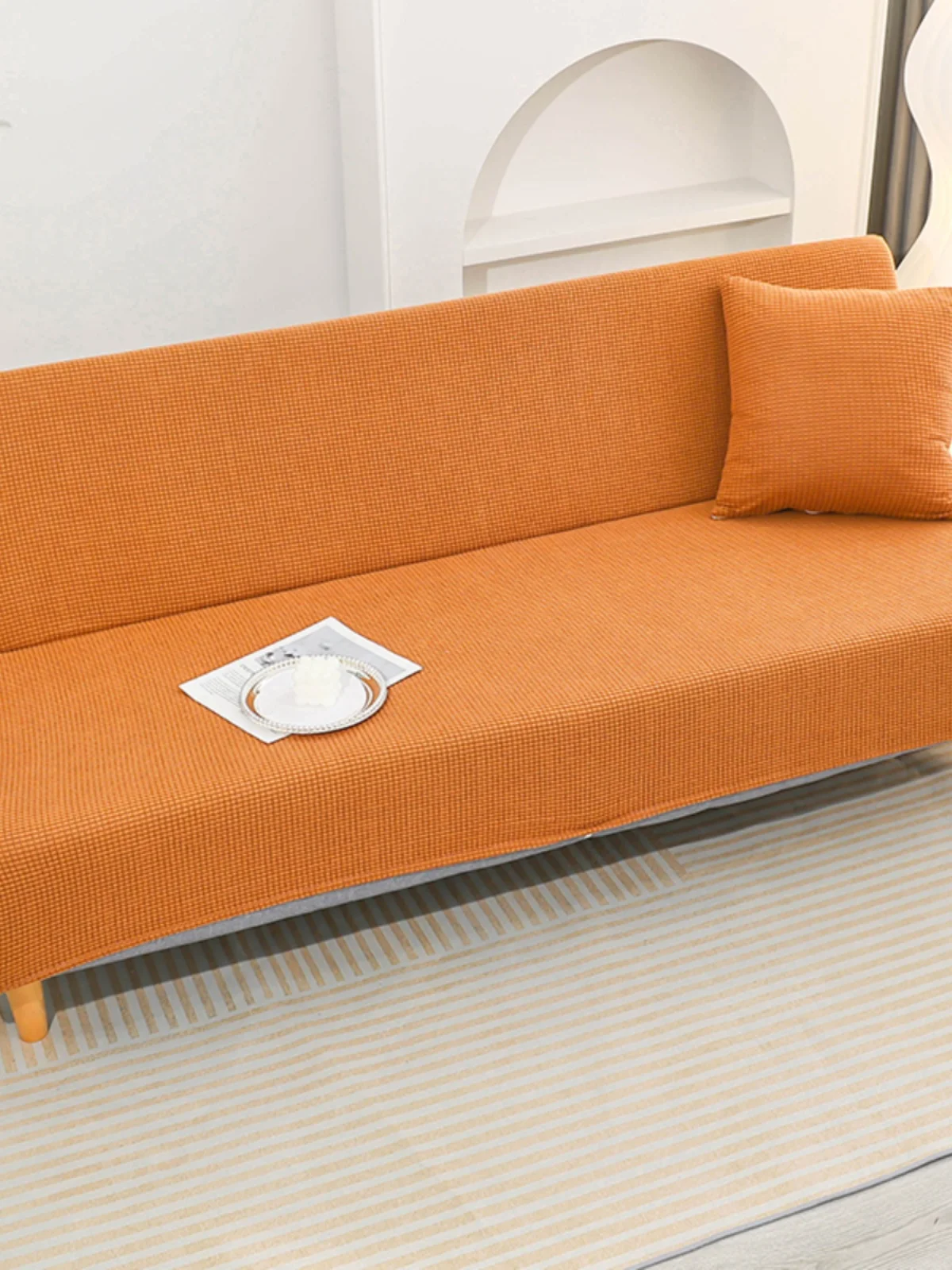 

Universal Sofa Cover without Arms Full Wrap Elastic Sofa Bed Full Cover Sofa Pad Sofa ield Sofa Cloth Modern Simple Sle